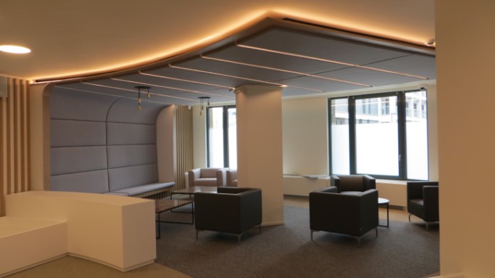 fit-out works of the offices and meeting rooms with the RPUE