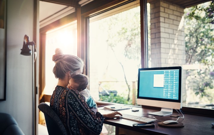 people, homeworking, children, pc, home, business