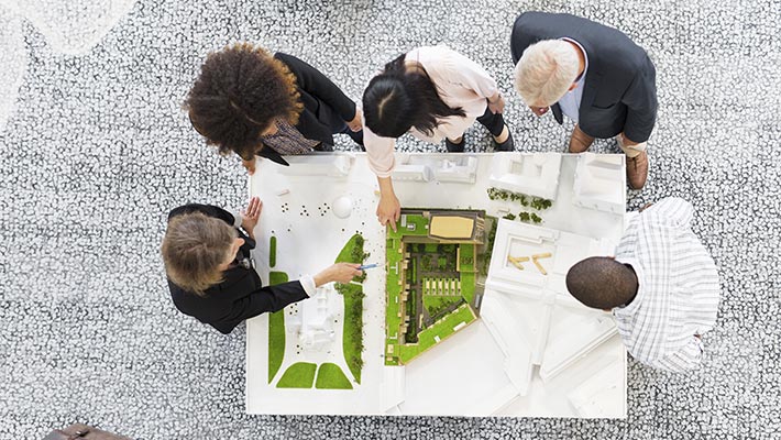 people working together on project