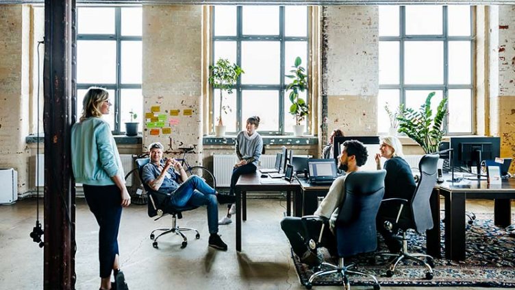 Collaborating in office
