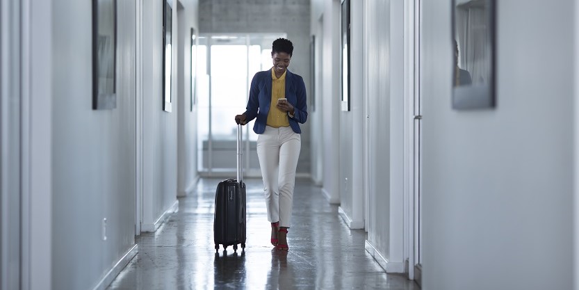 Women with luggage