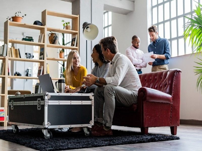 People sitting together and discussing