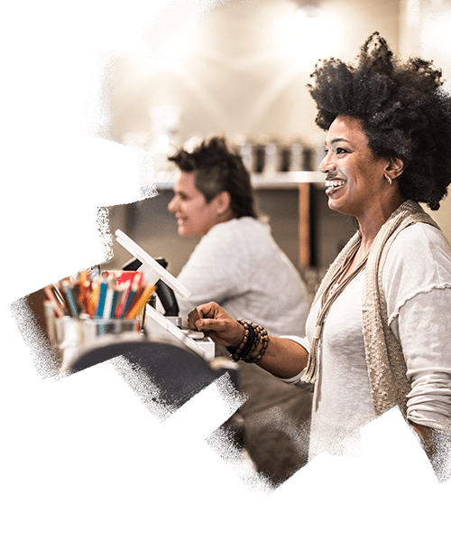 women working in retail sector